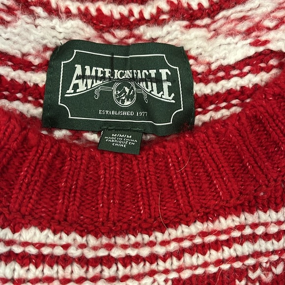 American Eagle Fair Isle Pullover Crop Sweater; Size M; NWOT - Picture 4 of 9